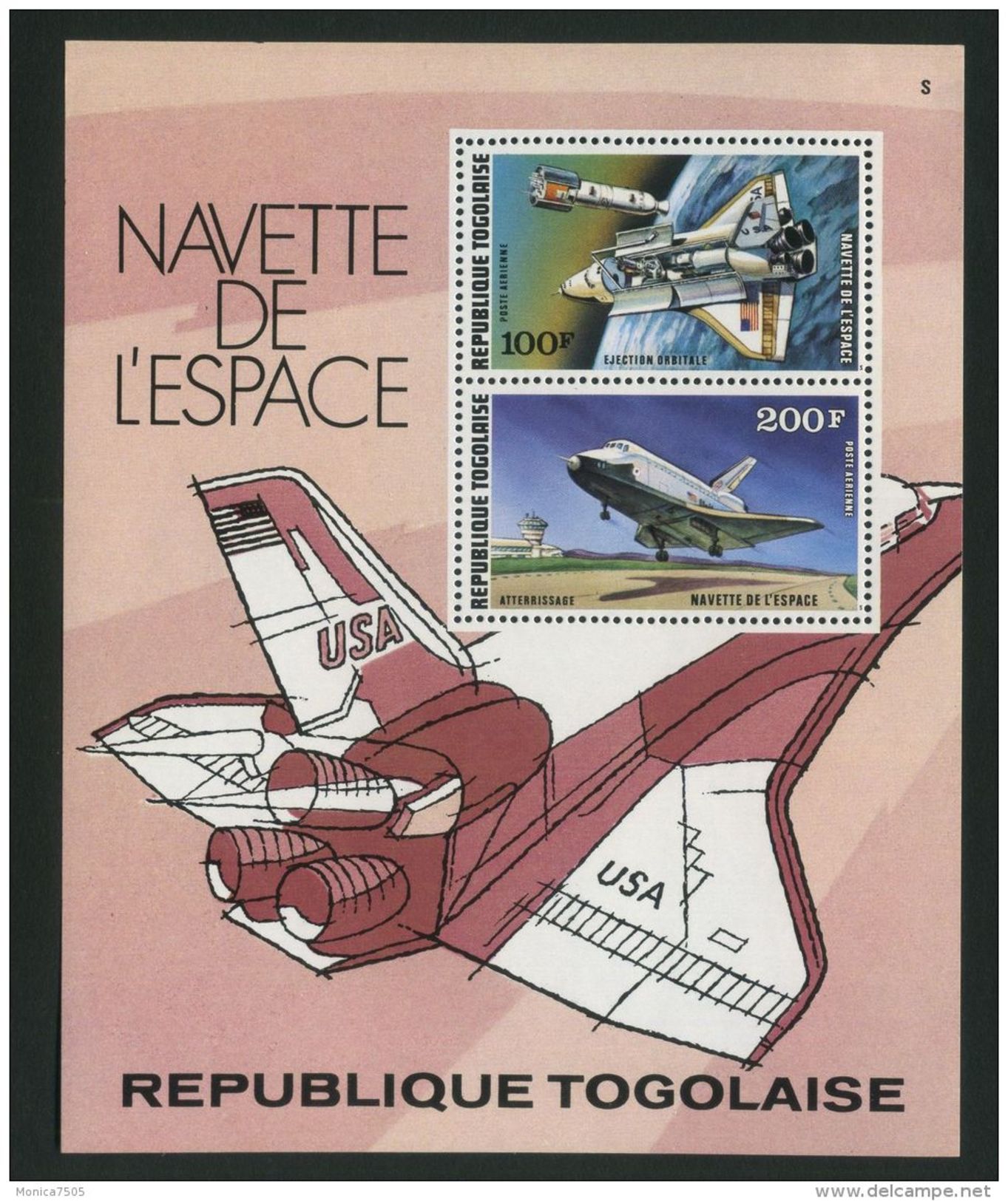 TOGO ( BLOC ) : Y&T N°  110   BLOC  NEUF  SANS  TRACE  DE  CHARNIERE , A  VOIR . - Togo (1960-...)