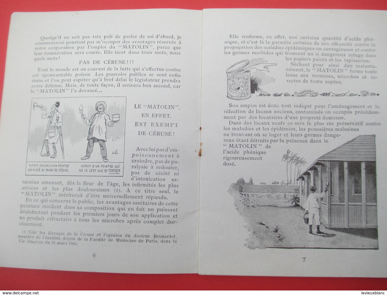 Petit Fascicule Publicitaire/ Décoration Maison  / Peinture / Frise/ Compagnie MATOLIN/Paris/Vers 1905 - 1910     CAT204 - Autres & Non Classés