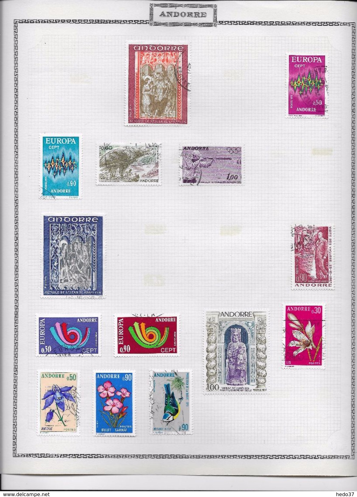 Andorre Français - Collection Vendue Page Par Page - Timbres Oblitérés / Neufs * - TB - Verzamelingen