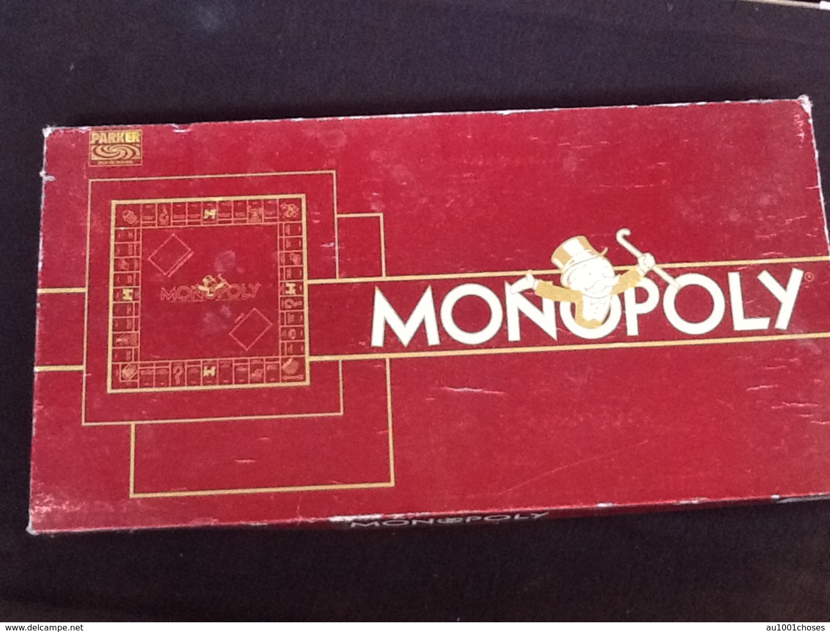 Jeu De Société Vintage Monopoly  Edition De Luxe (pions En Métal) Parker - Other & Unclassified