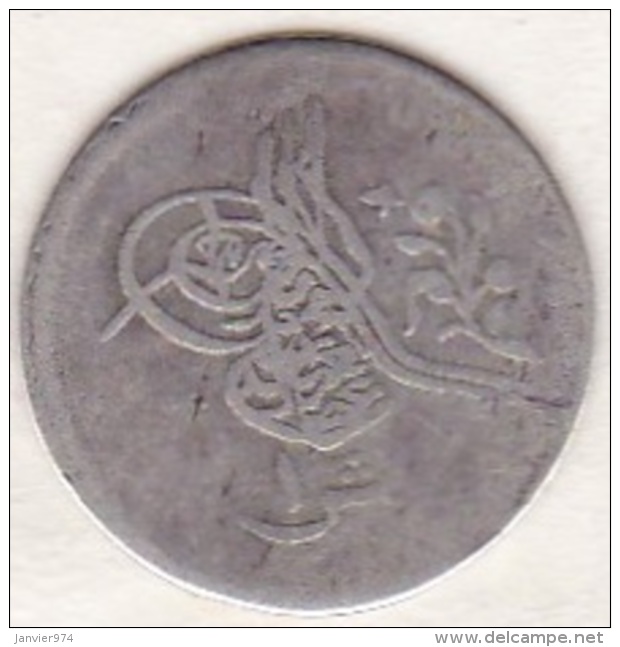 Empire Ottoman. 1 Qirsh AH 1277 Year 8. Abdul Aziz,  En Argent. KM# 250 - Egypte