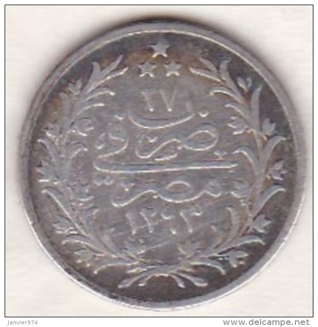 Empire Ottoman. 2 Qirsh AH 1293 Year 17. Abdul Hamid, En Argent. KM# 293 - Aegypten