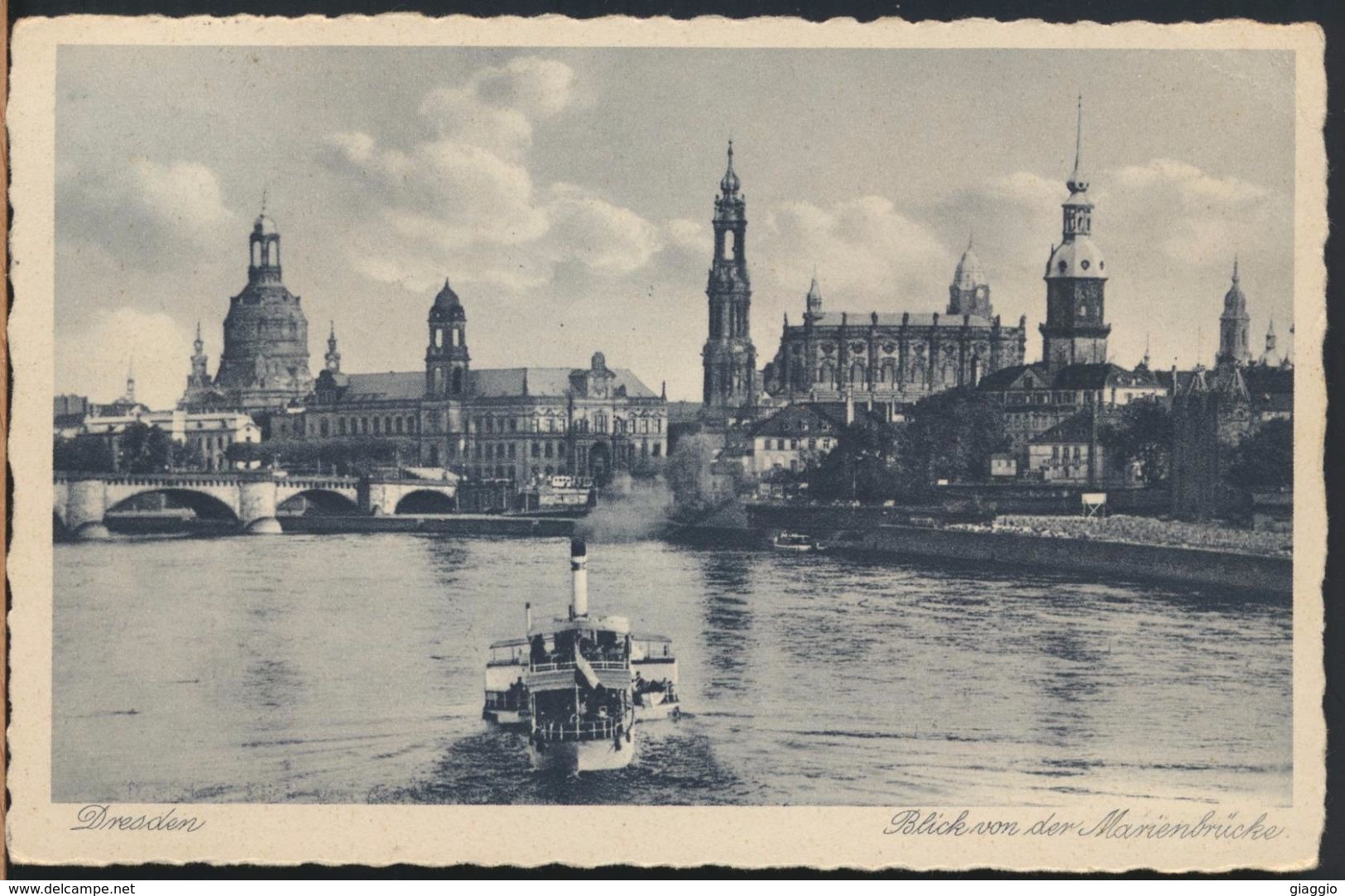 °°° 5051 - GERMANY - DRESDEN - BLICK VON DER MARIENBRUCKE - 1936 With Stamps °°° - Dresden