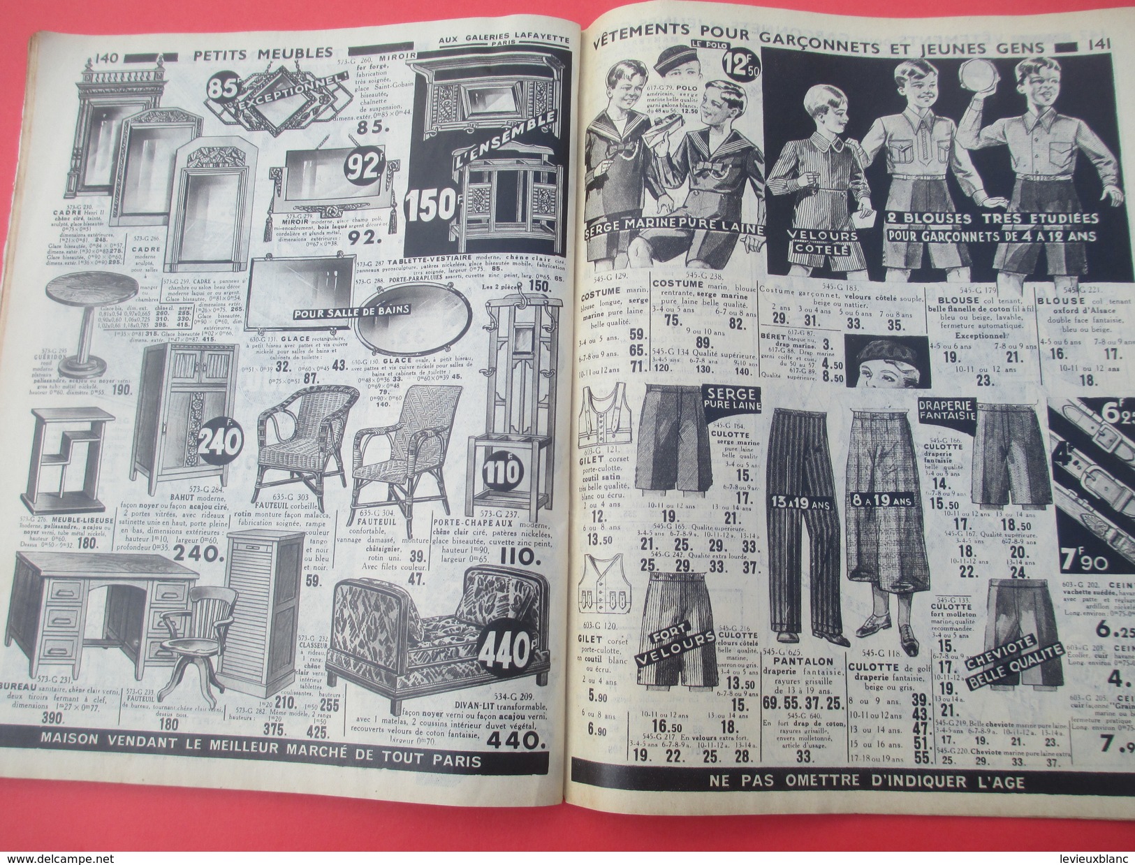 Catalogue Général Hiver 1933-1934/ Mode/Aux Galeries Lafayette/ G Lang/ 1933                            CAT206