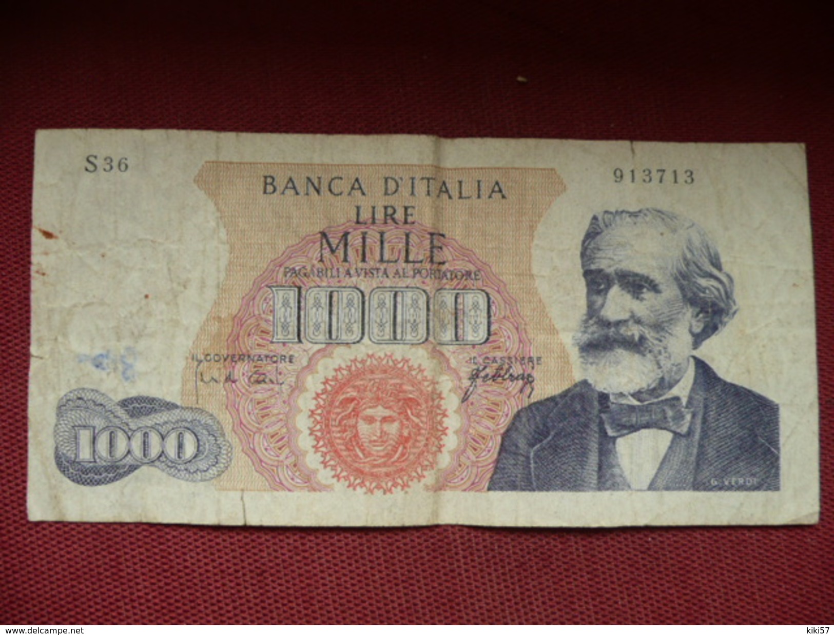 ITLALIE RARE Billet De 1000 Lire - 1000 Lire