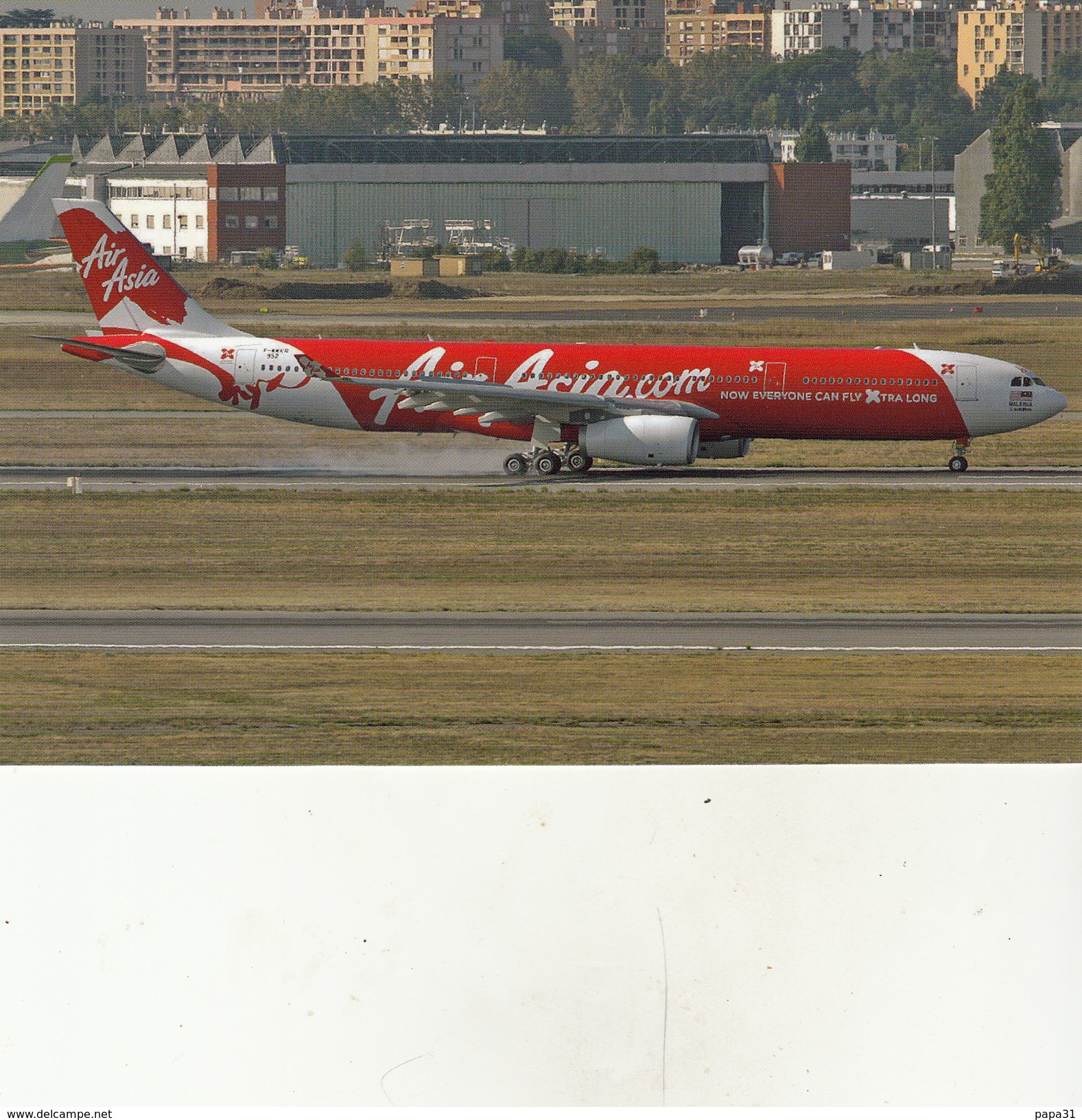 A330-343E    F-WWKR C/n 952  AIR ASIA  Lat  Toulouse  - Photo By Yannick Delamare - 1946-....: Moderne