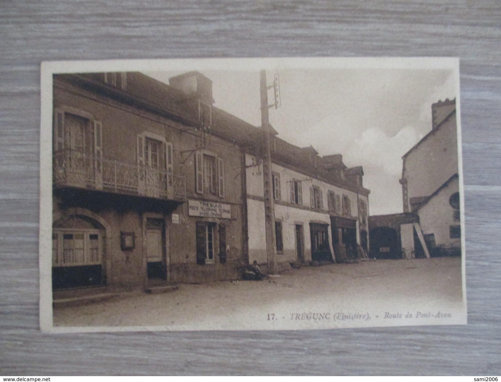 CPA 29 TREGUNC ROUTE DE PONT AVEN - Trégunc