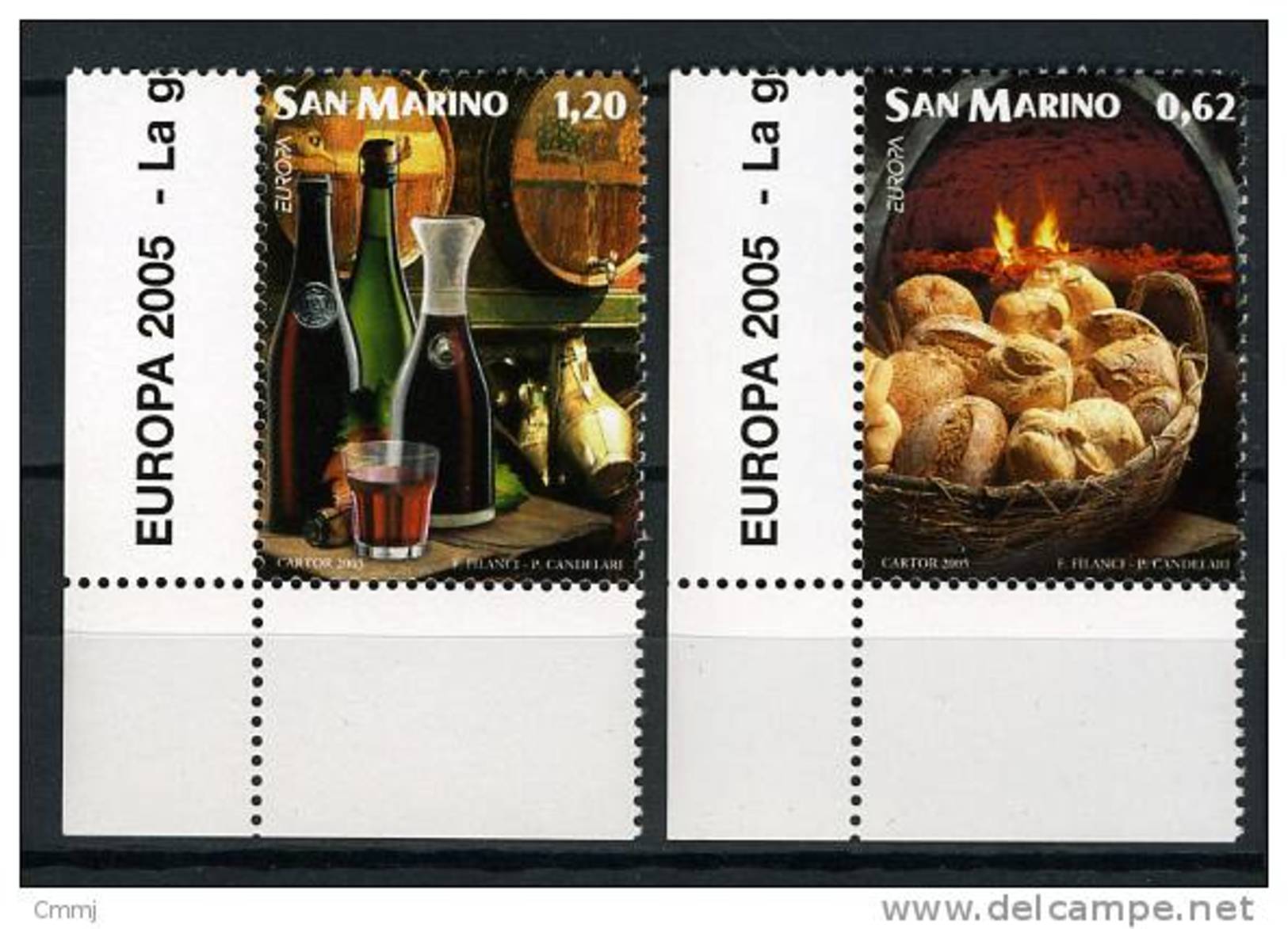 2005 - SAINT-MARIN - SAN MARINO - Sass. 2039/40 - New Mint  -  MNH - Europa Cept - Unused Stamps