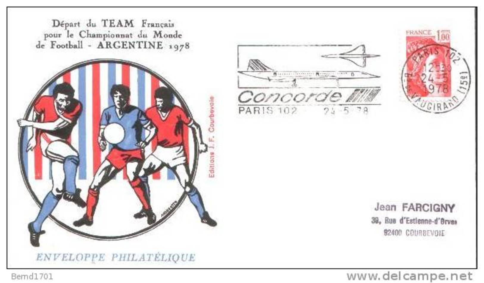 Frankreich / France - Spezialbeleg / Special Document (m253) - 1978 – Argentine