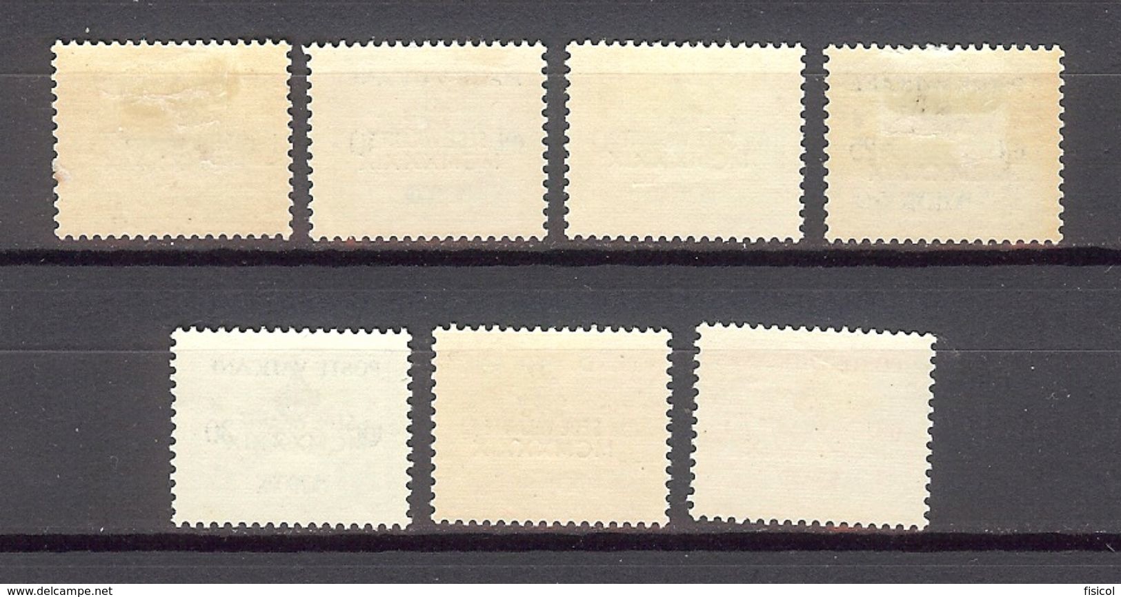 1939 - VATICAN - PIO XI - Scott #61-67 - MH VF * - Unused Stamps
