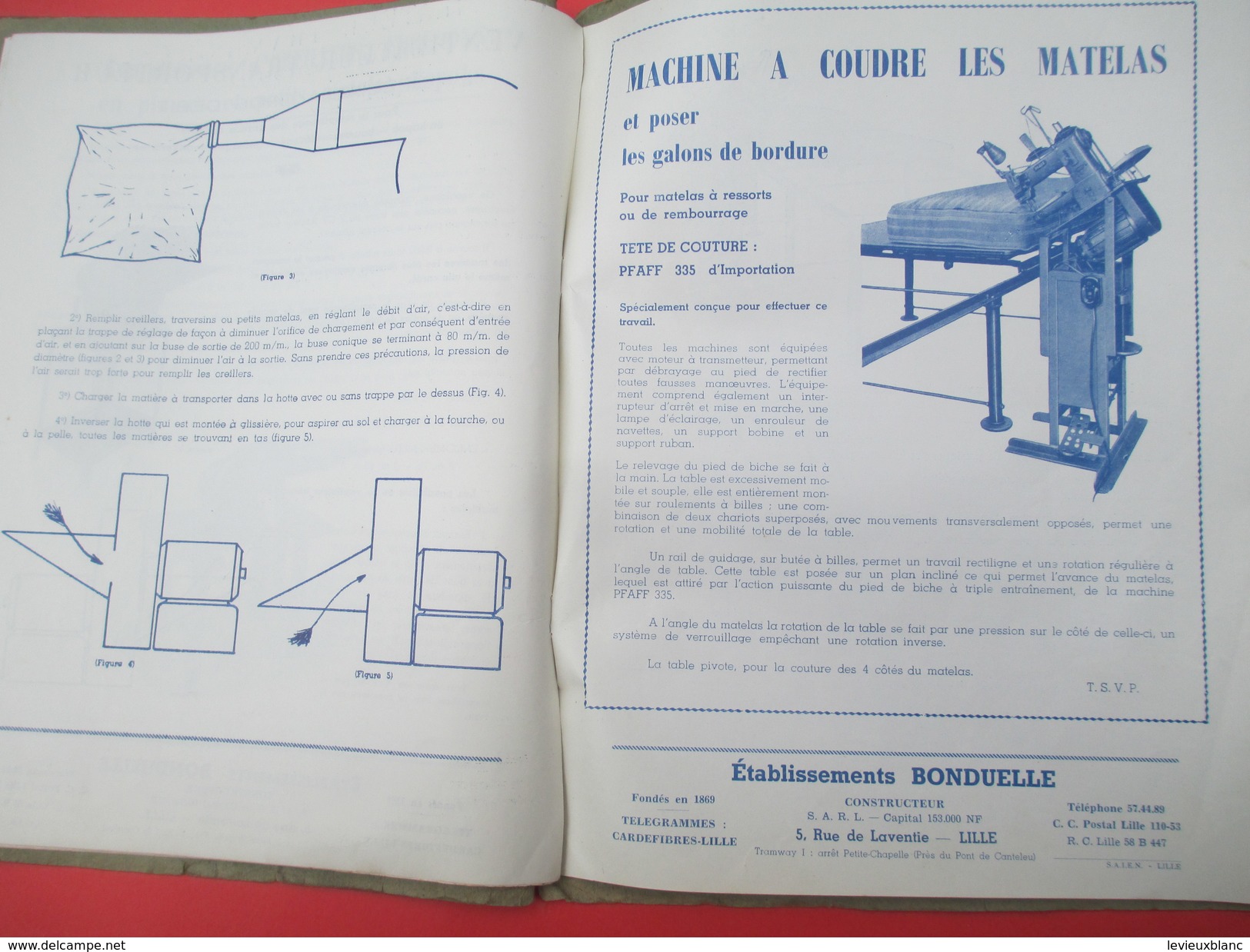 Catalogue / Manufacture De Machines à Carder/ Ets Bonduelle / Constructeur/ Rue Laventie / LILLE/ 1959         CAT214 - Autres & Non Classés