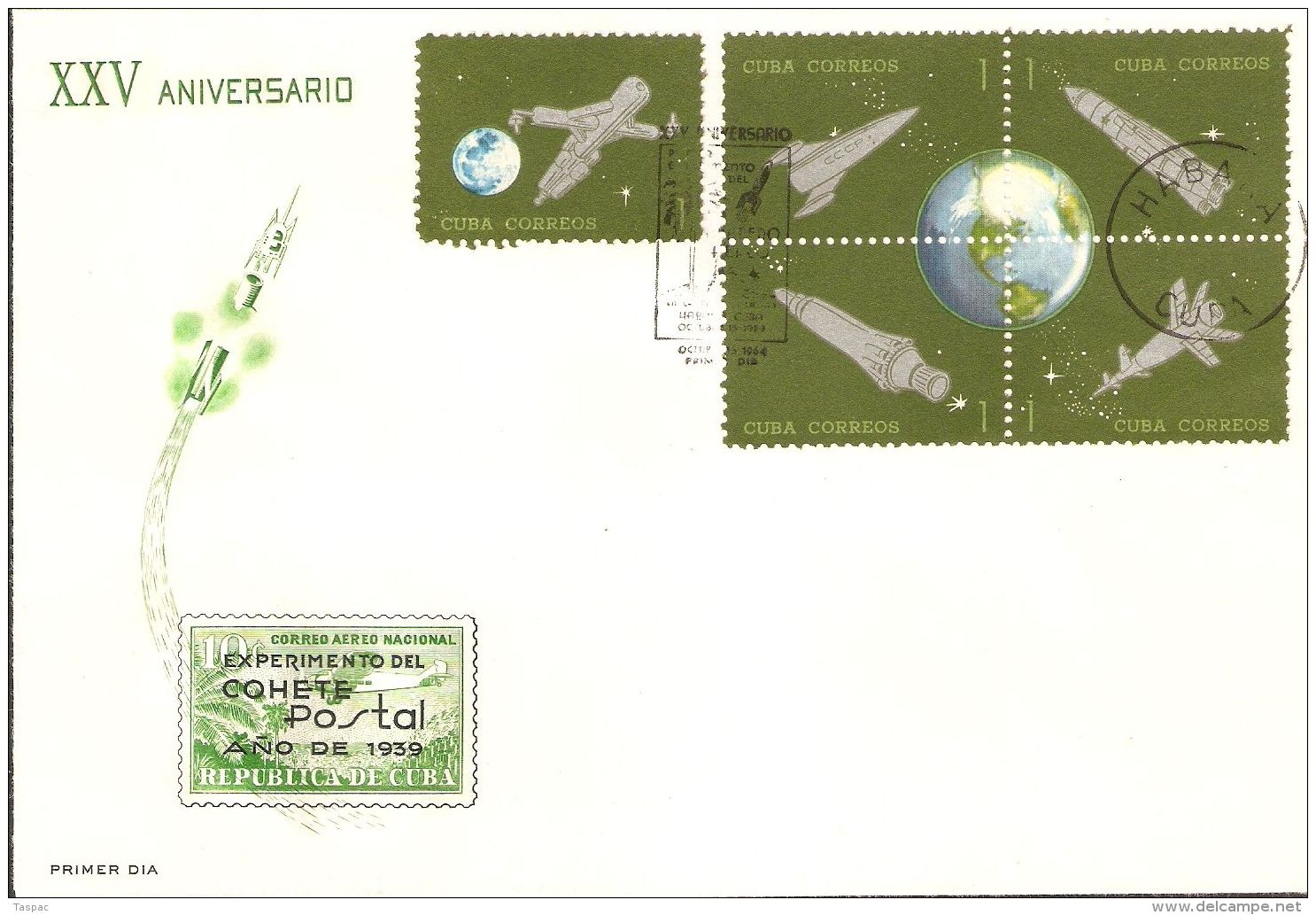 1964 FDC (5) Mi# 918-942 - Satellites And Rockets / Space - Amérique Du Sud