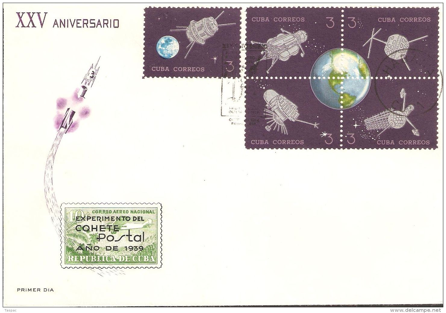 1964 FDC (5) Mi# 918-942 - Satellites And Rockets / Space - Südamerika