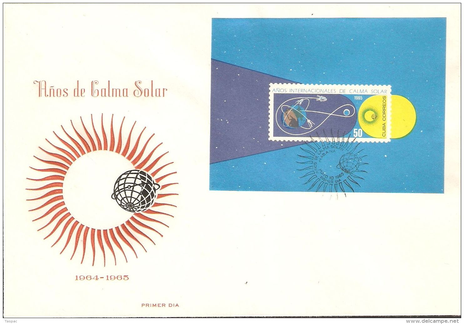 1965 FDC (3) Mi# 1020-1025, Block 26 - Intl. Quiet Sun Year / Space - South America