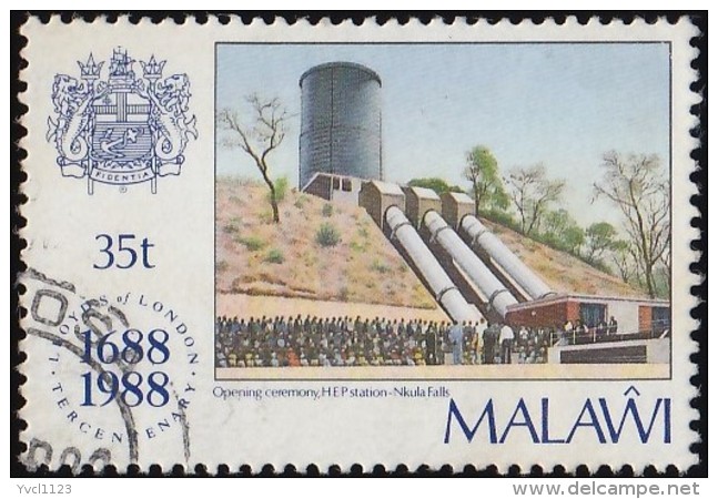 MALAWI - Scott #535 The 300th Anniversary Of Lloyd's Of London / Used Stamp - Malawi (1964-...)