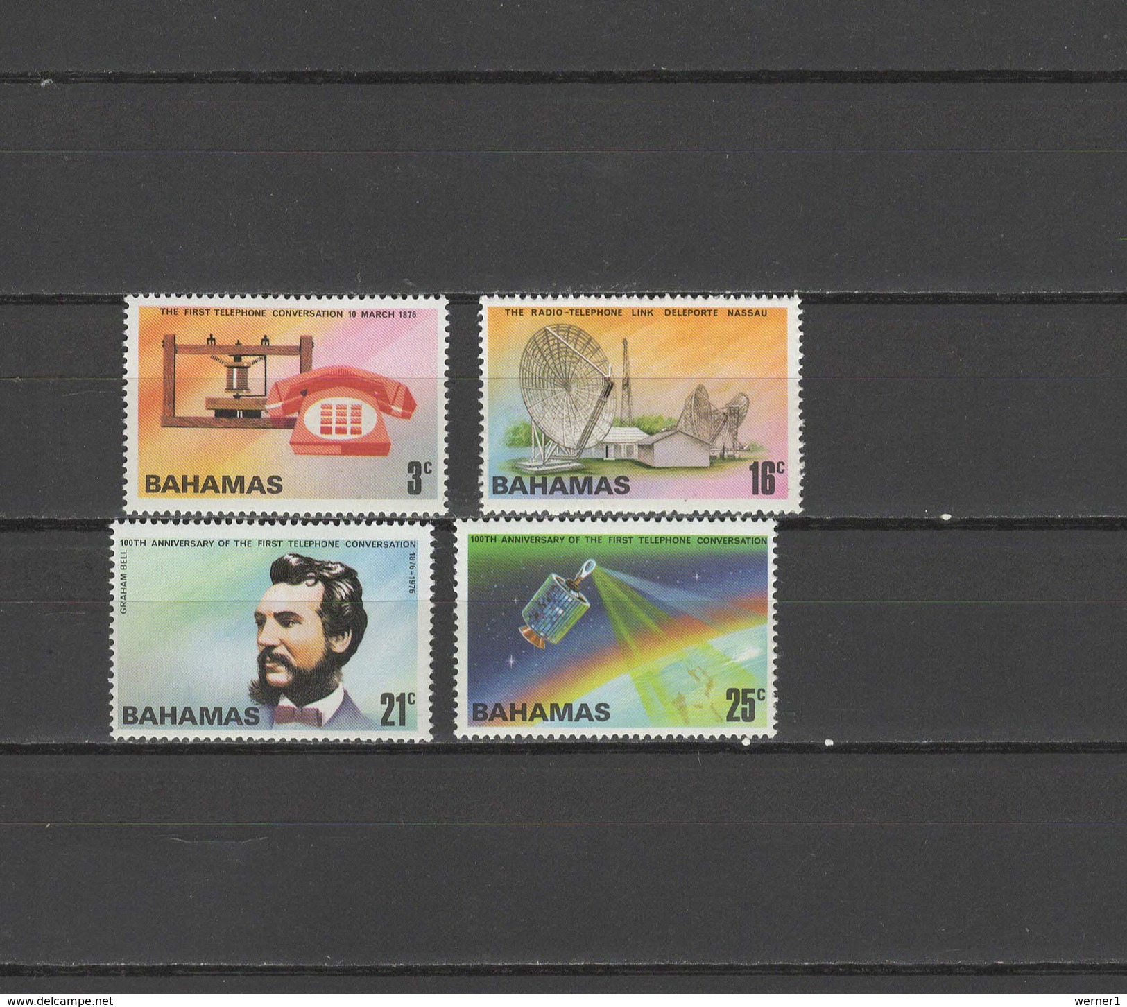 Bahamas 1976 Space Telephone Centenary Set Of 4 MNH - North  America