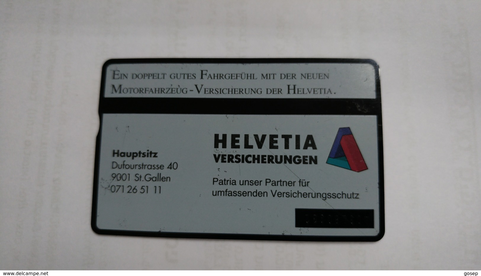 Switzerland-(kp-94/134A1)-montorfahrzeug Versicherung-(403l)-1.500-used Card+1card Prepiad Free - Suiza