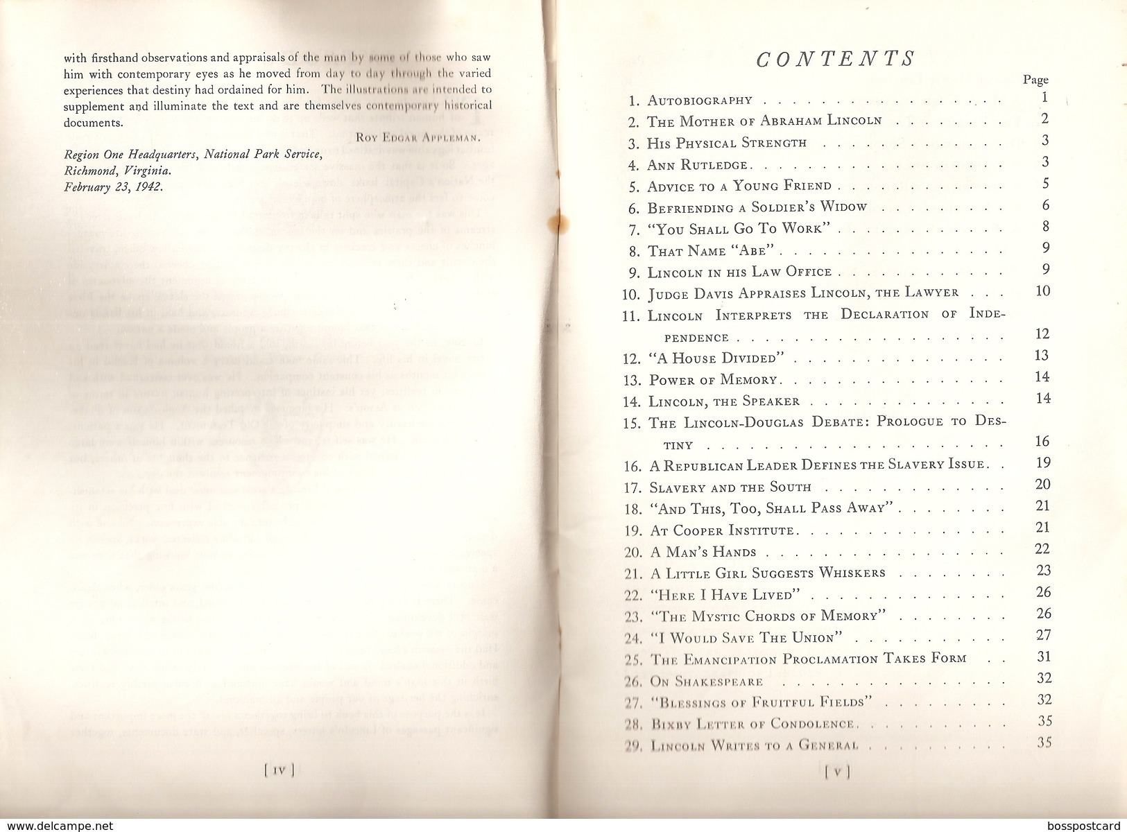 United States Of America - Abraham Lincoln From His Own Words And Contemporary Accounts - USA - Other & Unclassified