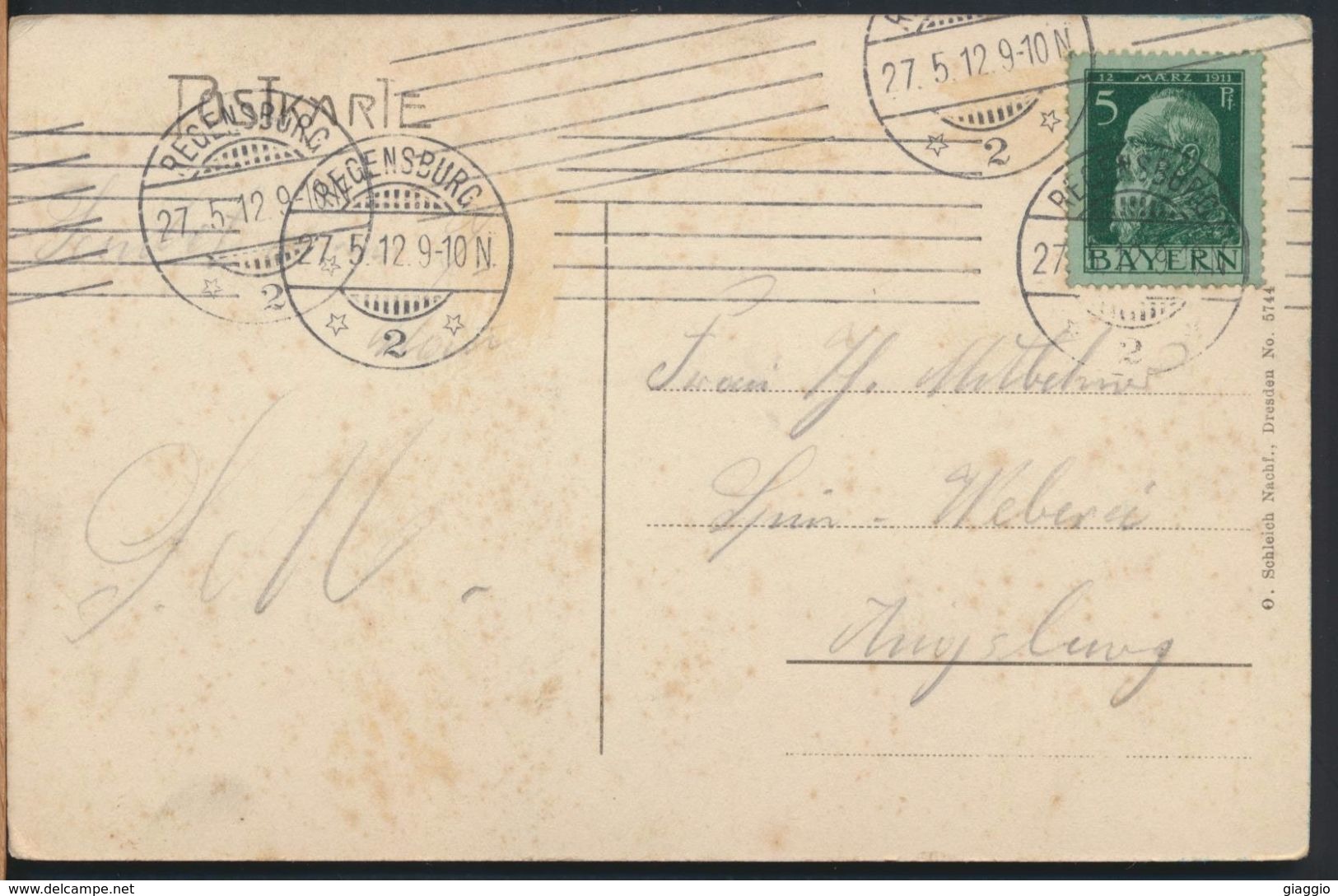 °°° 5097 - GERMANY -  BEFREIUNGSHALLE BEI KELHEIM - 1912 With Stamps °°° - Kelheim