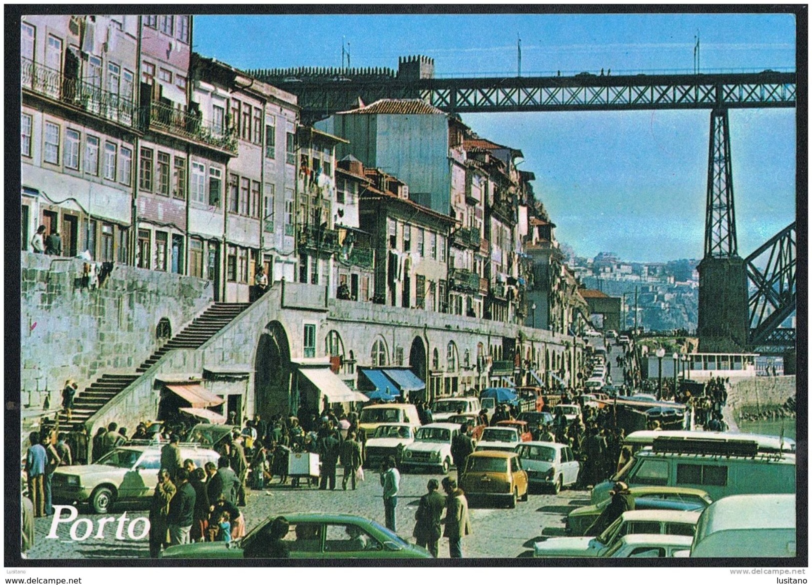Porto - Mercado Da Ribeira - Old Cars Voitures Anciennes Portugal ( 2 Scans) - Porto