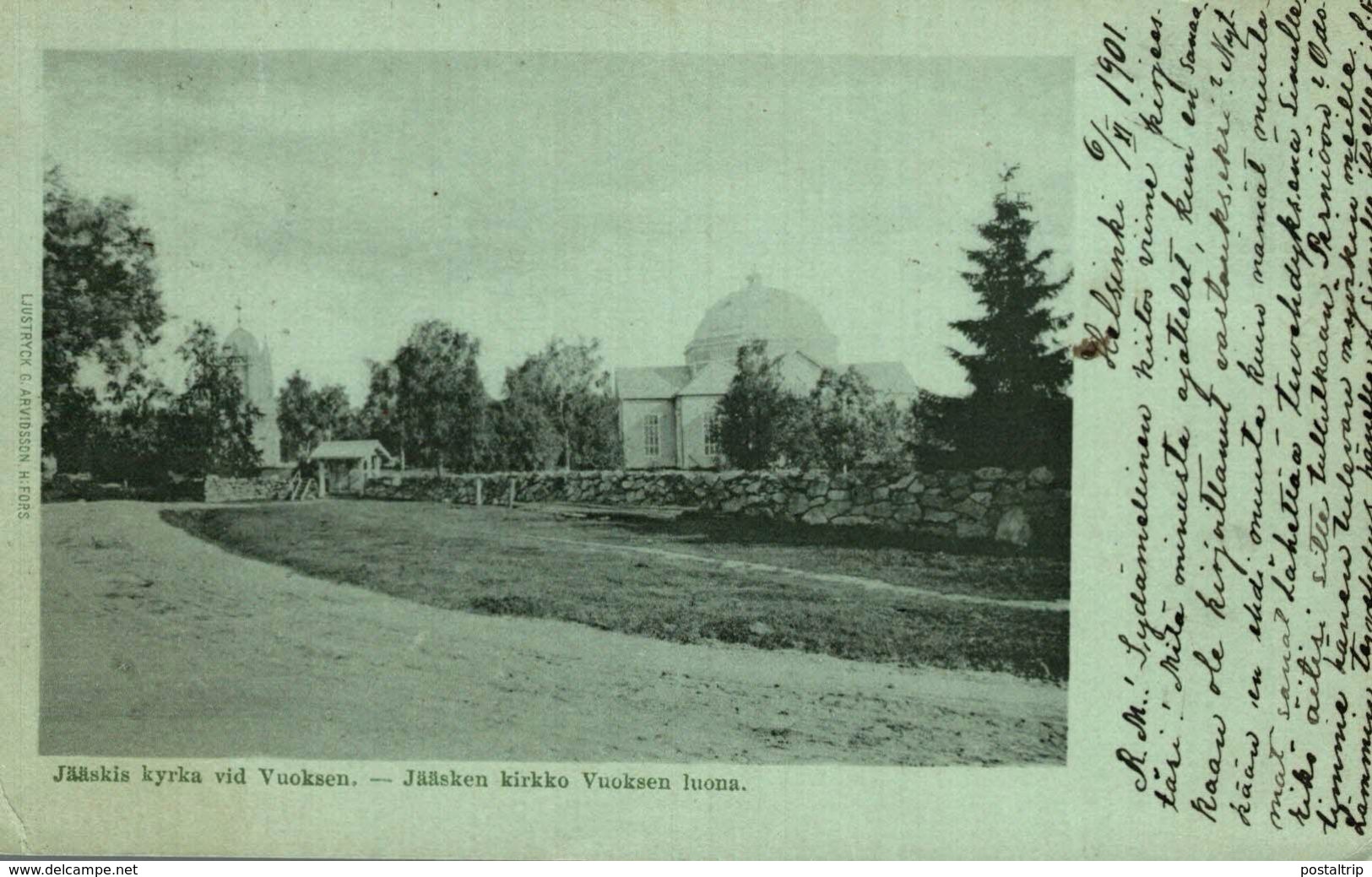 1901 JAASKIS KYRKA VID VUOKSEN JAAKEN KIRKKO VUOKSEN LUONA   FINLANDE    Finland - Finlandia