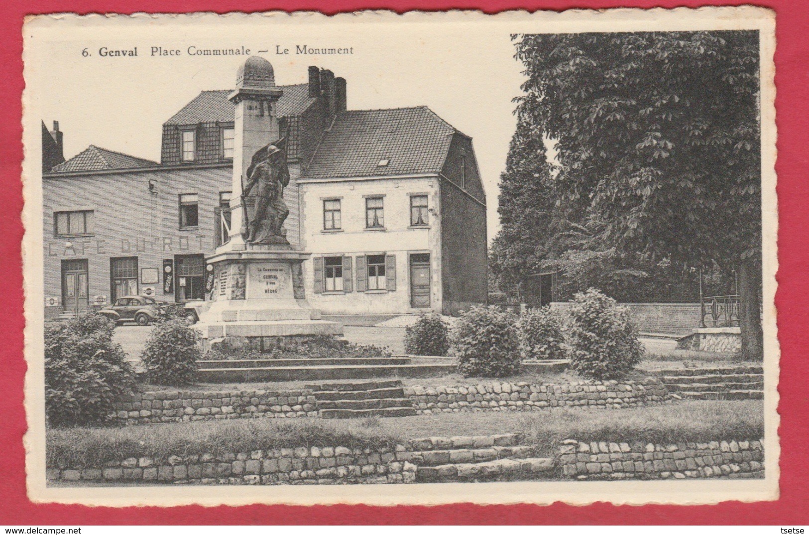 Genval - Place Communale Et Le Monument... Café Durot ( Voir Verso ) - Rixensart