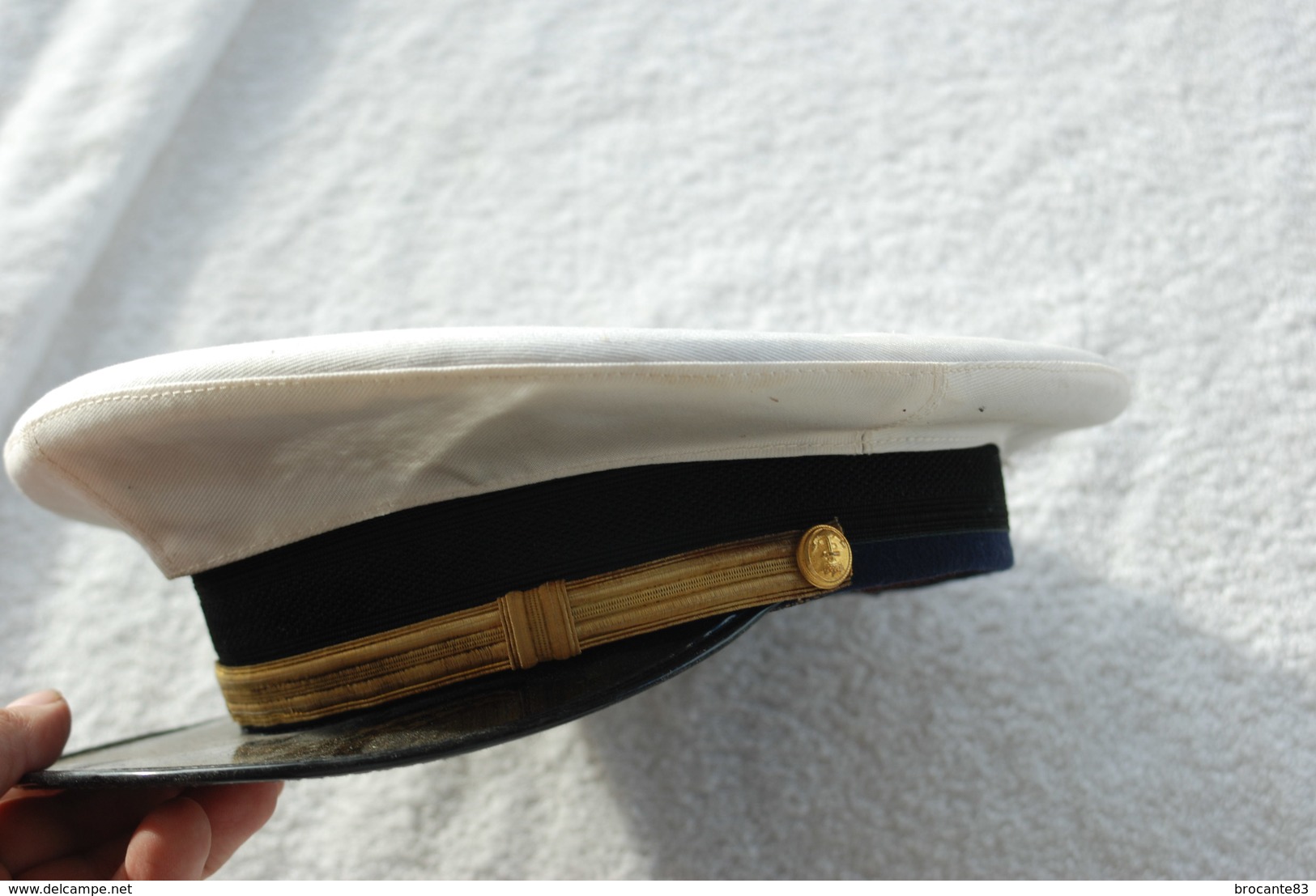 CASQUETTE DE LA MARINE FRANCAISE AVEC COIFFE BLANCHE - Helme & Hauben