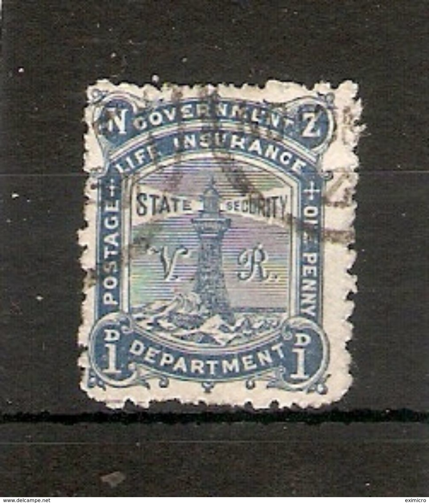 NEW ZEALAND 1902 1d LIFE INSURANCE SG L17 PERF 11  FINE USED - Used Stamps