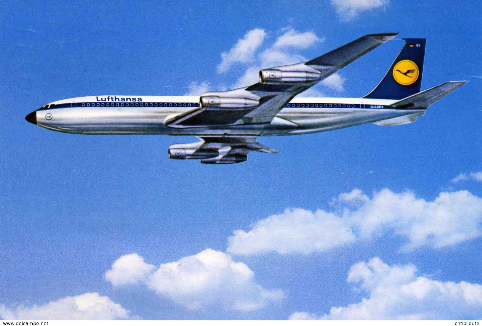 AVIONS / AEROPORT   /  L 25   / B 707        LUFTHANSA        CPM / CPSM   10 X 15 - 1946-....: Moderne