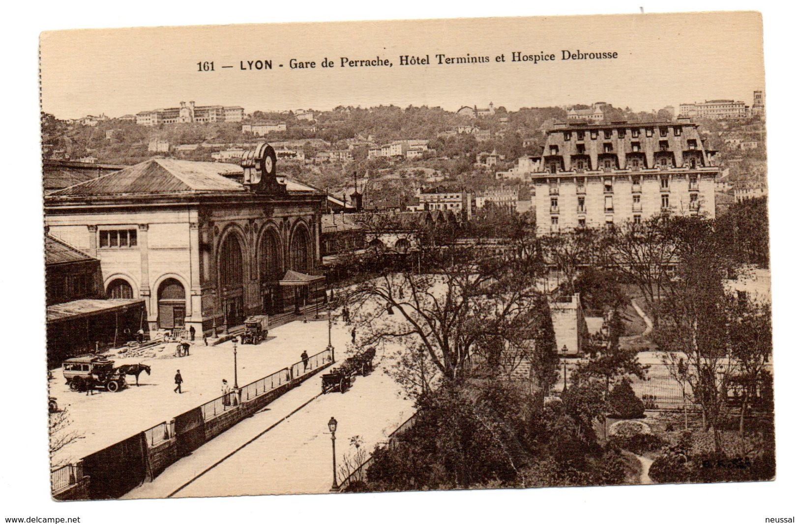 Tarjeta Postal De Lyon , Hotel Terminus Et Hospice Debrousse. - Otros & Sin Clasificación