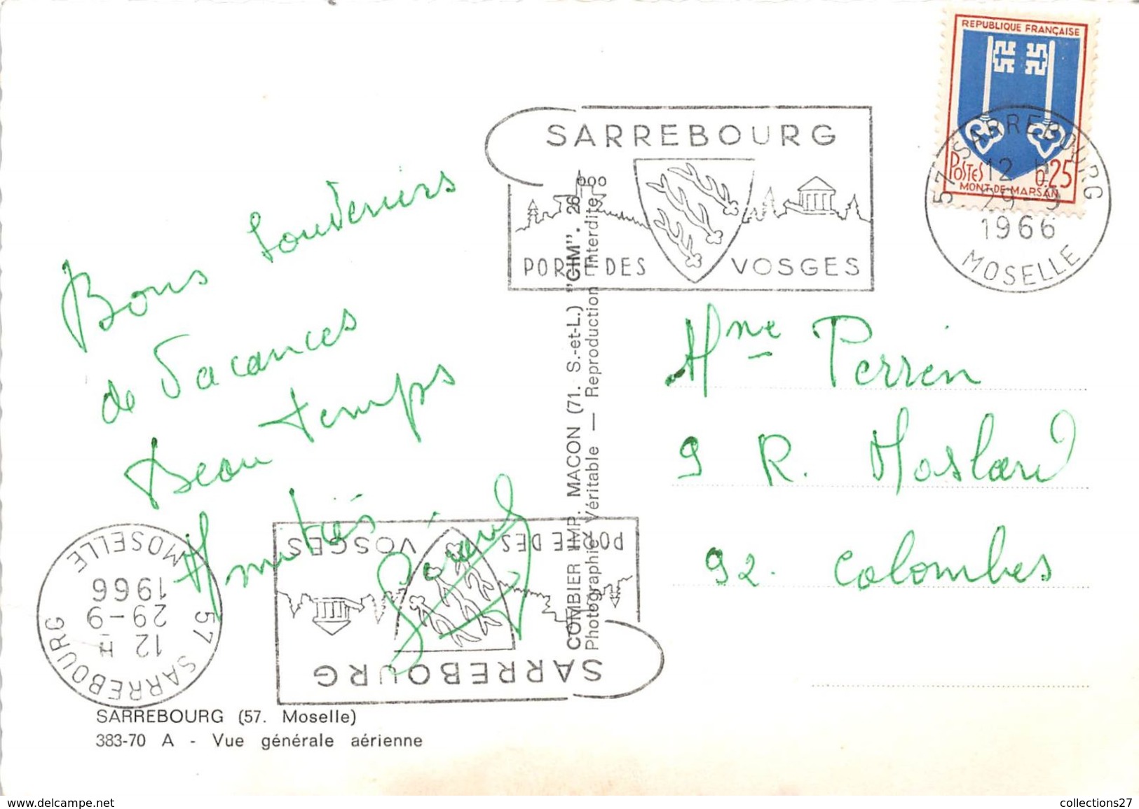 57-SARREBOURG- VUE GENERALE AERIENNE - Sarrebourg