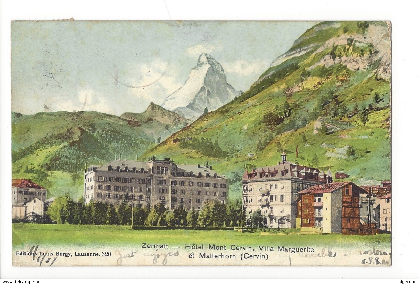 17529 - Zermatt Hôtel Mont Cervin Villa Marguerite Et Matterhorn - Zermatt