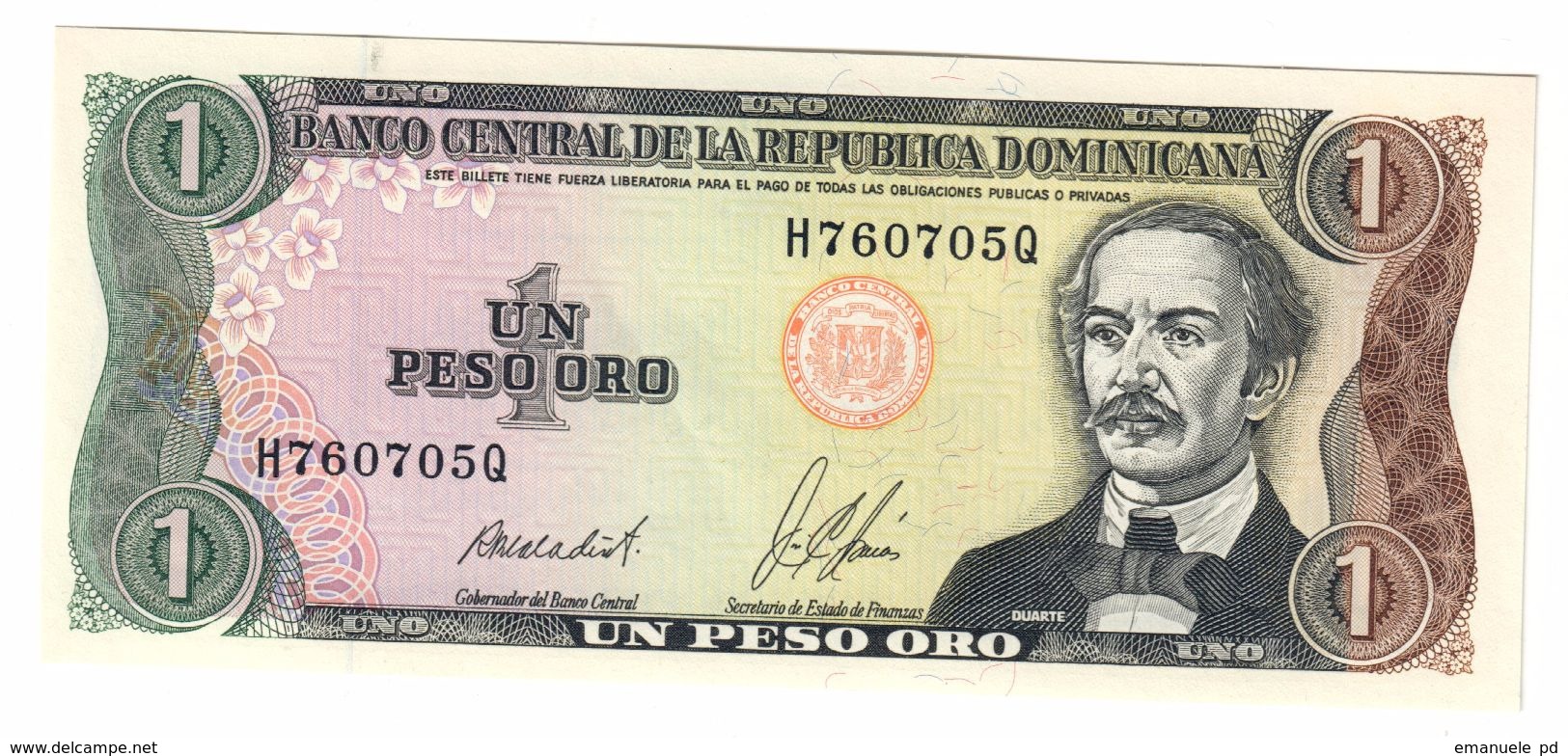 Dominican Republic 1 Peso 1987 UNC  .C. - Repubblica Dominicana