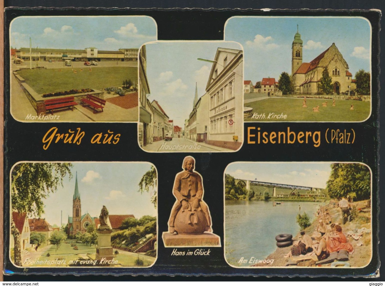 °°° 5135 - GERMANY - GRUSS AUS EISENBERG - 1962 With Stamps °°° - Eisenberg