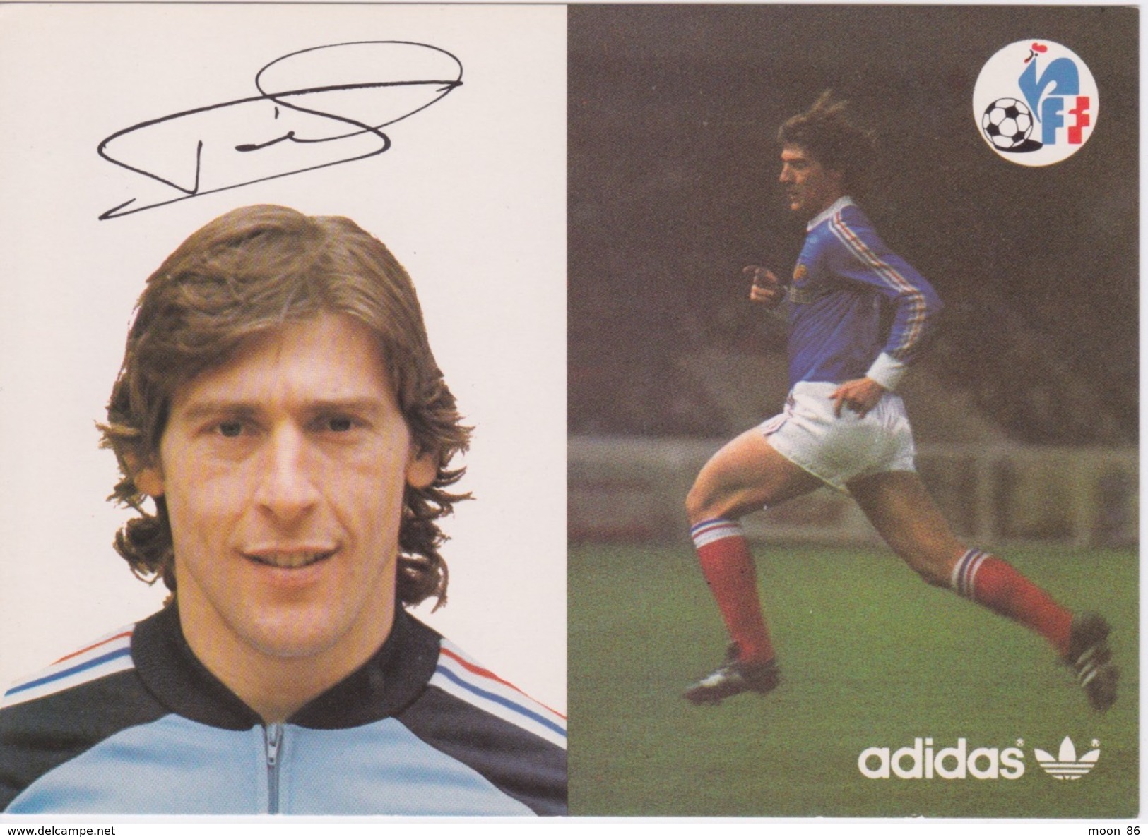 13 cartes postale - Equipe de France   FOOTBALL 1978 - CARTE ORIGINALE DE LA FFF & ADIDAS