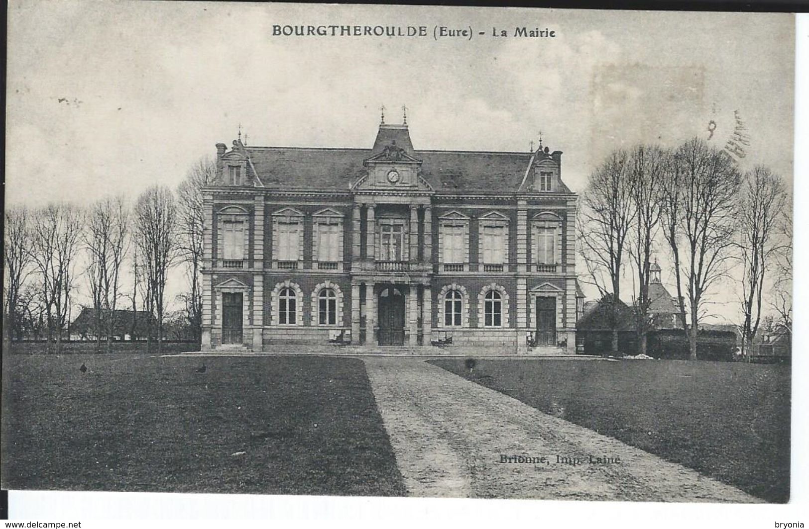 CPA - 27 -  BOURGTHEROULDE -  La Mairie -  Bon état - - Bourgtheroulde