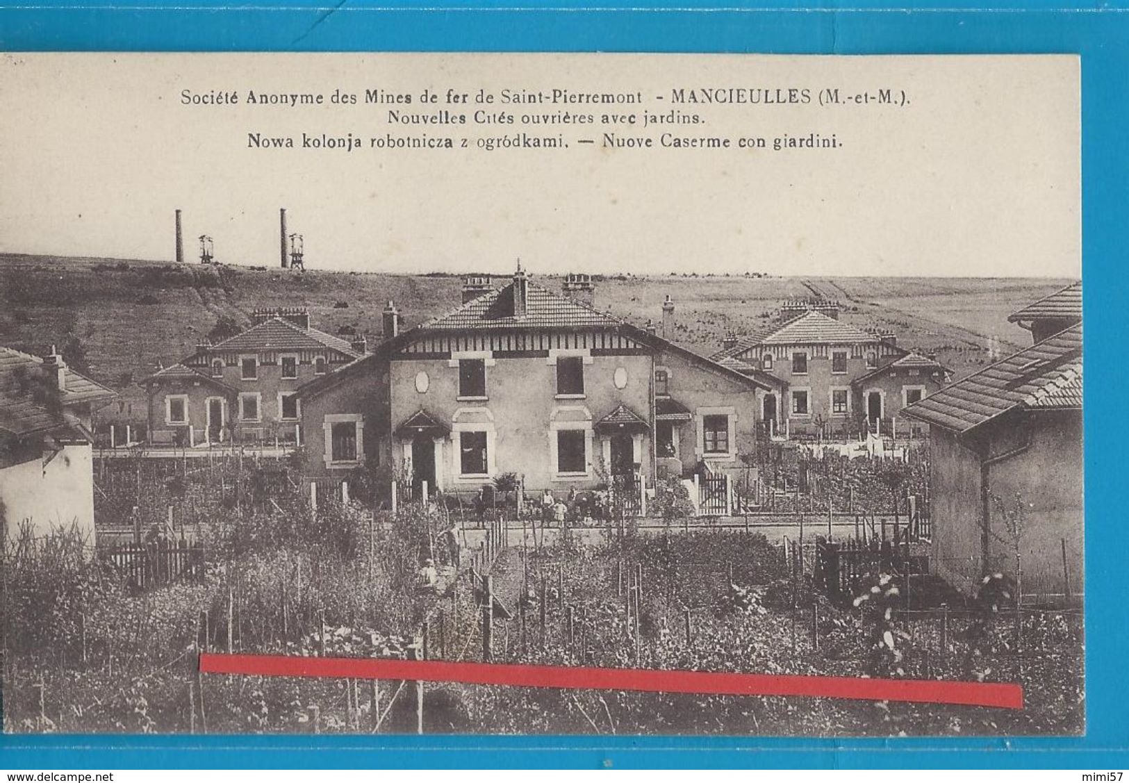 C.P.A. MANCIEULLES - Mines De Fer De Saint-Pierremont - Cités Ouvriéres - Autres & Non Classés