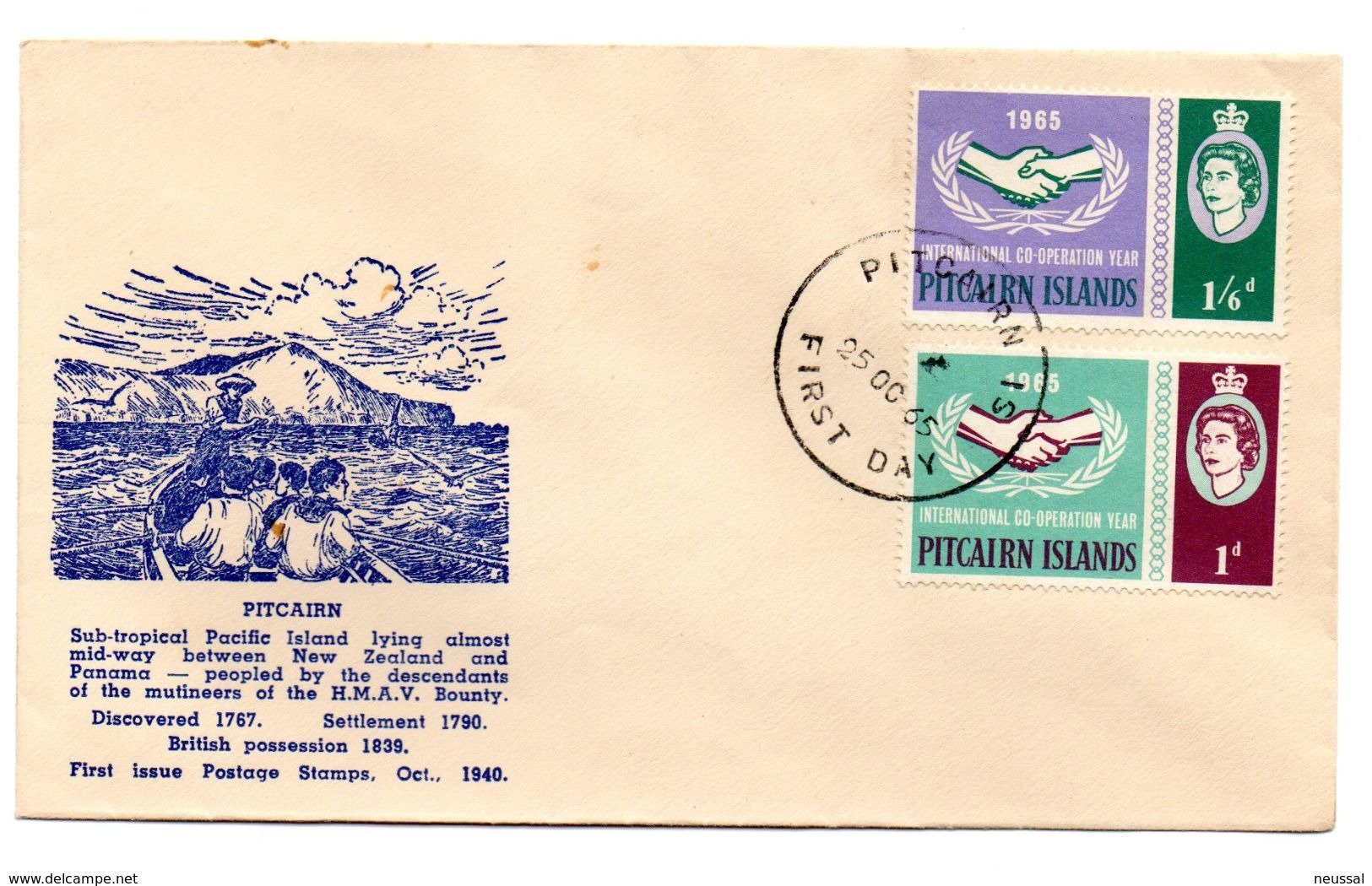 Carta De 1965 Pitcairn Island. - Islas De Pitcairn