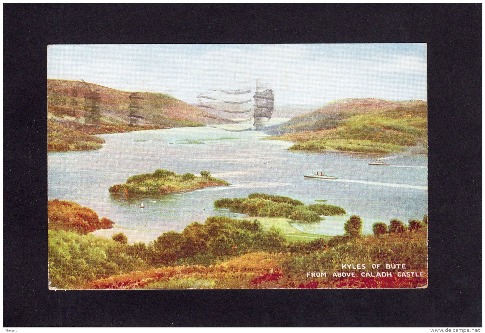 72258    Regno  Unito,   Scozia,   Kyles  Of  Bute From  Above Caladh  Castle,  VG  1946 - Bute