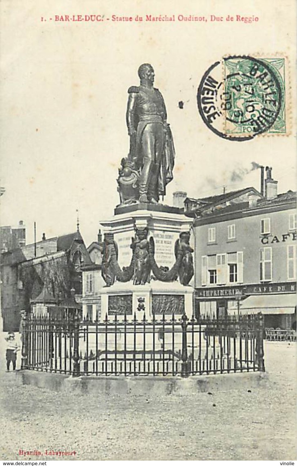 PIE 17-VIN-6406  : BAR LE DUC. STATUE DU MARECHAL OUDINOT - Bar Le Duc