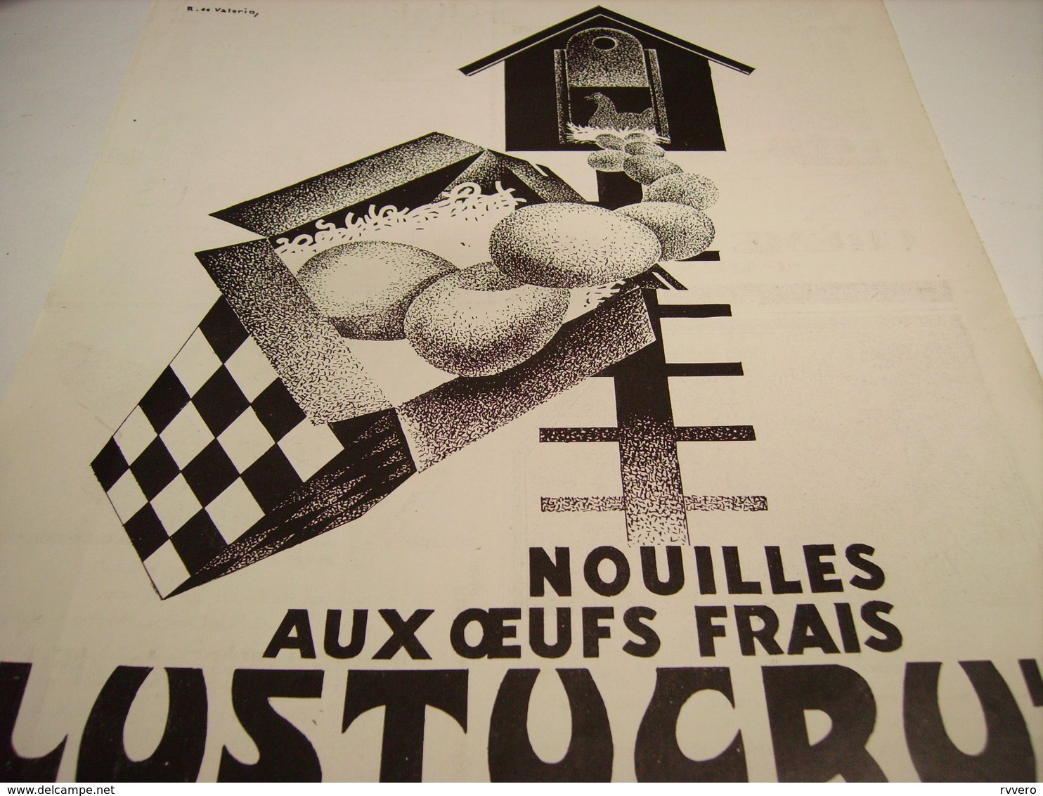 ANCIENNE PUBLICITE PATE ALIMENTAIRE  LUSTUCRU 1928 - Affiches