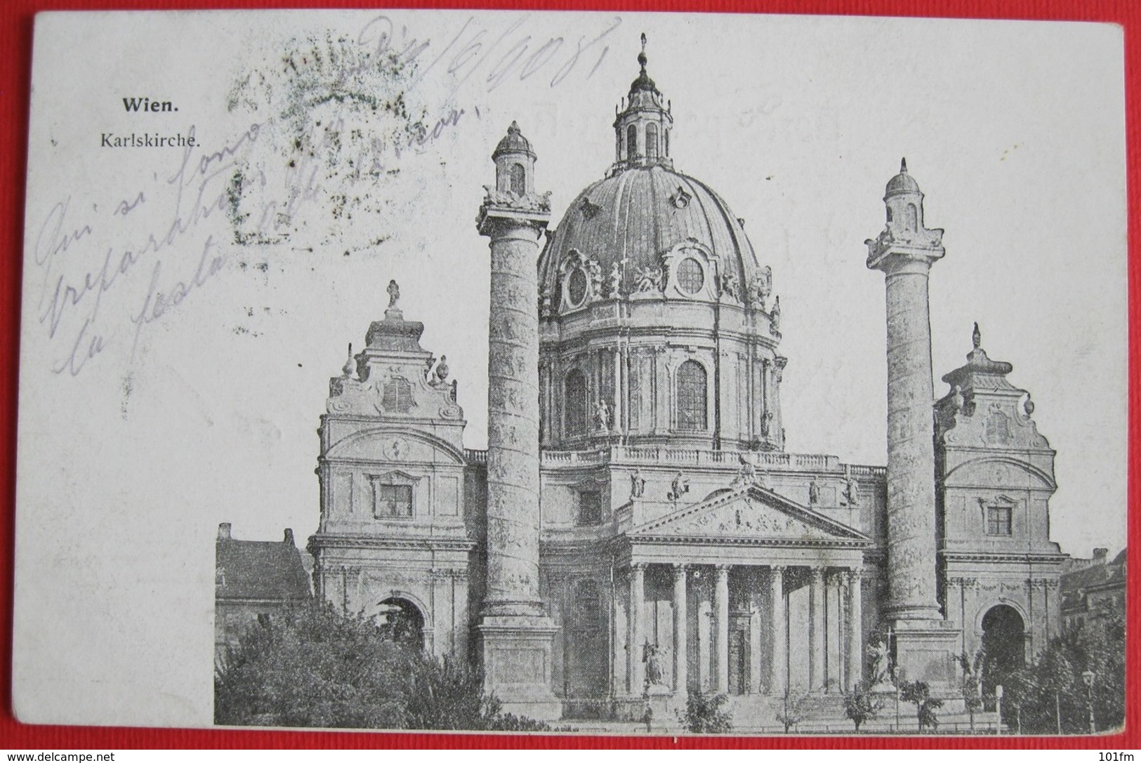 Austria - Wien, Karlskirche 1908 - Églises