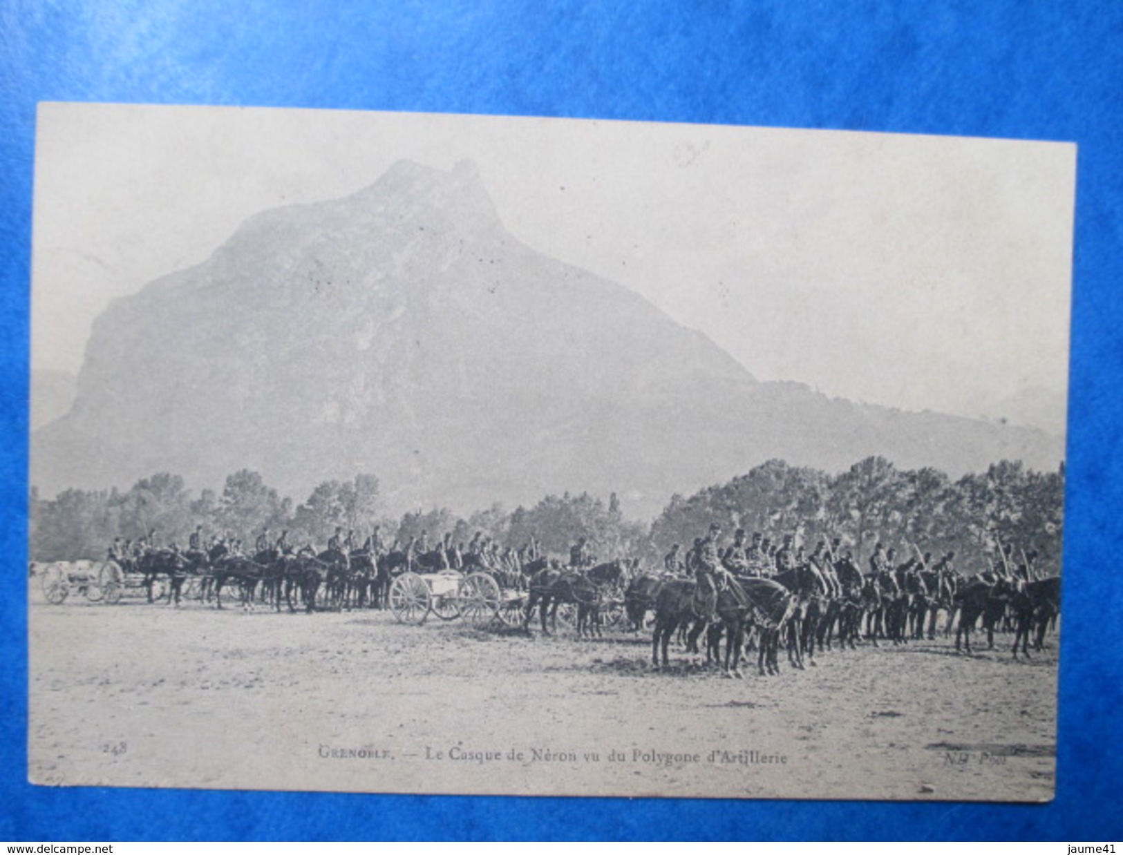 ISERE   38          GRENOBLE      -     POLYGONE D´ARTILLERIE   -  CAVALERIE MILITAIRE       TRES  ANIME     TTB - Grenoble