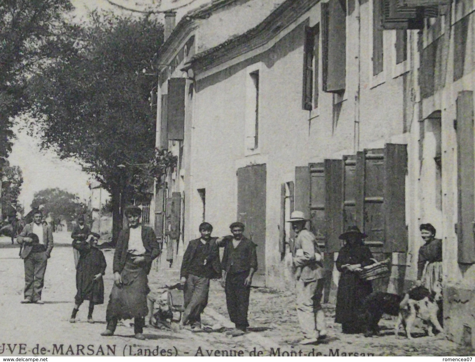 VILLENEUVE-de-MARSAN (Landes) - AVENUE De MONT-de-MARSAN - Animée - Voyagée Le 9 Août 1907 - Villeneuve De Marsan