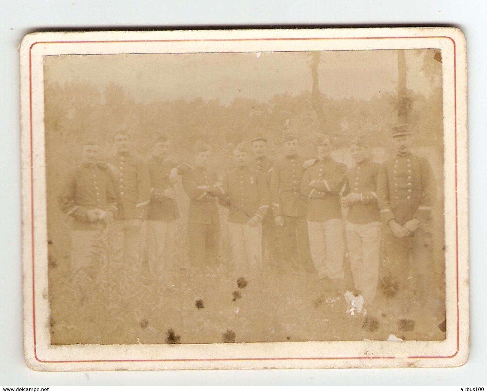 PHOTO ORIGINALE GROUPE DE MILITAIRES - 2 Scans - War, Military