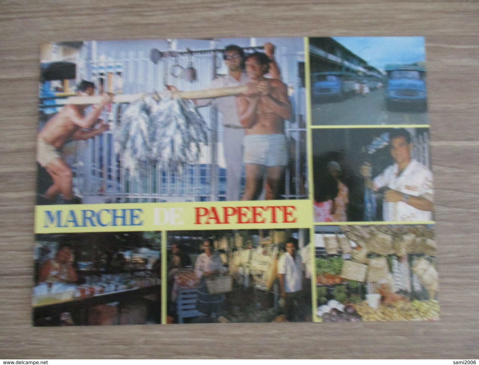 CPA PHOTO PAPEETE MARCHE MULTI VUES - Polynésie Française