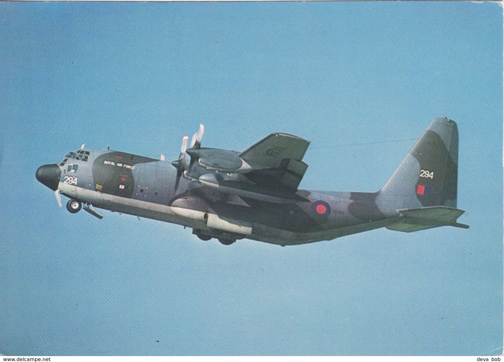 Aviation Postcard RAF Lockheed C-130K Hercules C.1 Aircraft XV294 Lyneham - 1946-....: Moderne