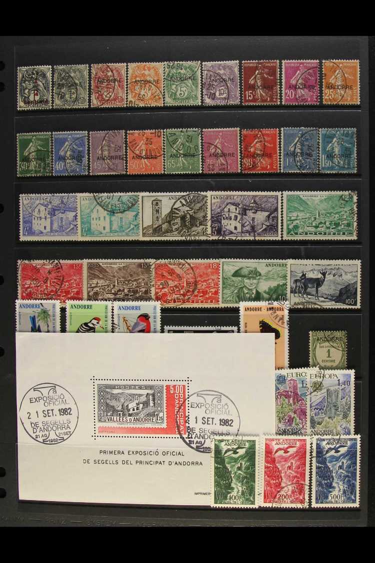 5172 FRENCH 1931-82 USED SELECTION On A Stock Page. Includes 1931 Set To 1f50, 1950 100fr Air Chamois, 1955 100fr, 200fr - Other & Unclassified