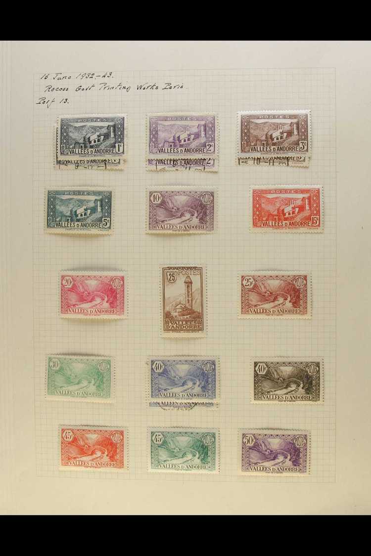 5173 FRENCH 1932 - 43 Virtually Complete Mint Collection On Pages Including Airs And Postage Dues And Including 1932 Vie - Other & Unclassified