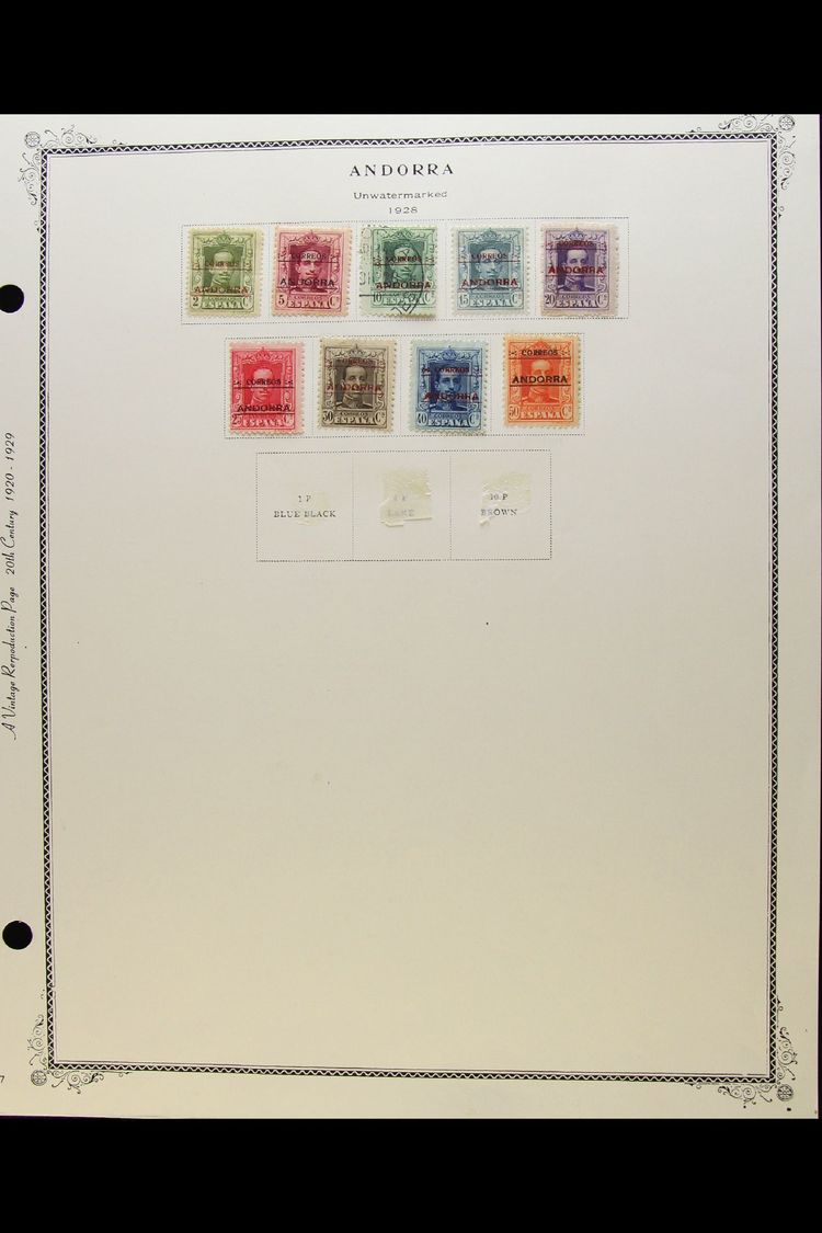 5176 SPANISH POST OFFICES 1928-1966 Collection On Printed Pages, All Different Mint Or Used (mostly Mint), Mostly Fine C - Other & Unclassified